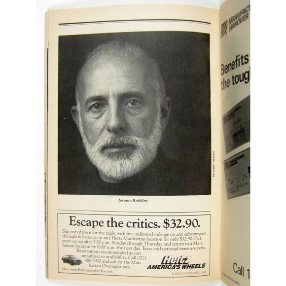 Jerome Robbins Broadway Playbill Imperial Theatre June 1990 Roberts Bernstein - Picture 4 of 9